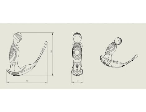 Masażer prostaty falujący z pilotem B-Series Cute silikonowy USB 15 cm - 8