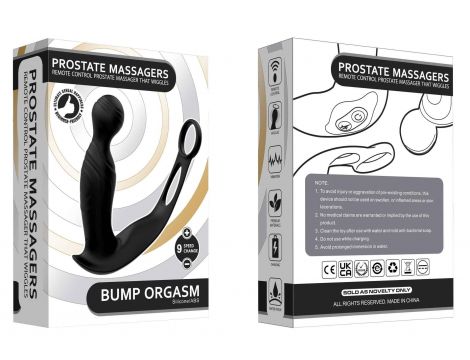 Masażer prostaty falujący z pilotem B-Series Cute silikonowy USB 15 cm - 9