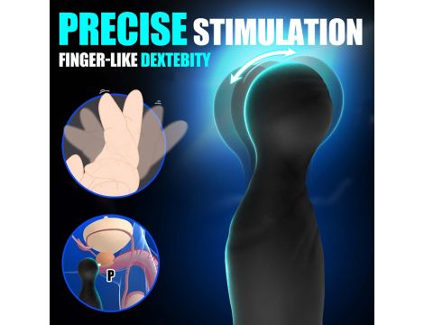 Masażer prostaty falujący z pilotem B-Series Cute silikonowy USB 15 cm - 17