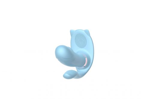 Wibrator analny Cat B Series Cute silikonowy 9 trybów USB - 3