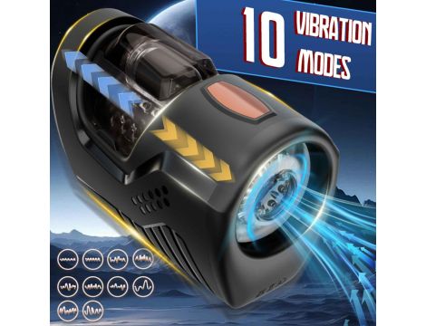 Automatyczny masturbator Space Capsule z wibracją B Series Cute USB - 13