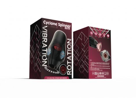 Automatyczny masturbator Cyclone Spinner Elite z rotacją i wibracją USB - 22
