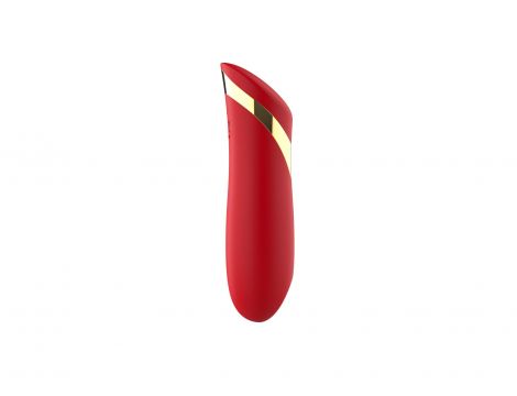 Wibrator szminkowy silikonowy czerwony B Series Cute USB 10 cm - 2