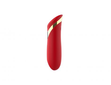Wibrator szminkowy silikonowy czerwony B Series Cute USB 10 cm - 6