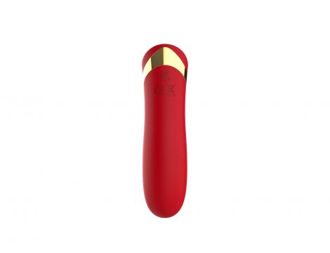 Wibrator szminkowy silikonowy czerwony B Series Cute USB 10 cm