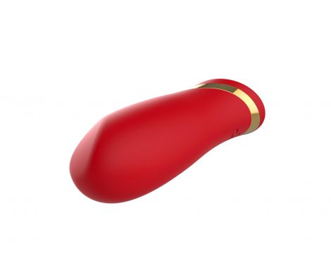Wibrator szminkowy silikonowy czerwony B Series Cute USB 10 cm - 7