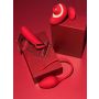 Wibrator szminkowy silikonowy czerwony B Series Cute USB 10 cm - 10