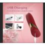 Wibrator szminkowy silikonowy czerwony B Series Cute USB 10 cm - 15