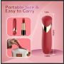 Wibrator szminkowy silikonowy czerwony B Series Cute USB 10 cm - 18