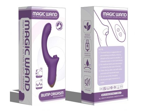 Wibrator ssący punktu G B Series Cute fioletowy USB - 9
