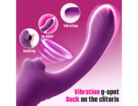 Wibrator ssący punktu G B Series Cute fioletowy USB - 10