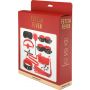 Fetish Fever - Bondage Set - 10 pieces - Red/Black - 4