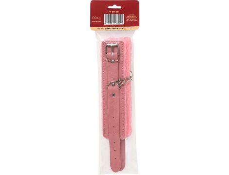 Fetish Fever - Cuffs With Fur - Pink