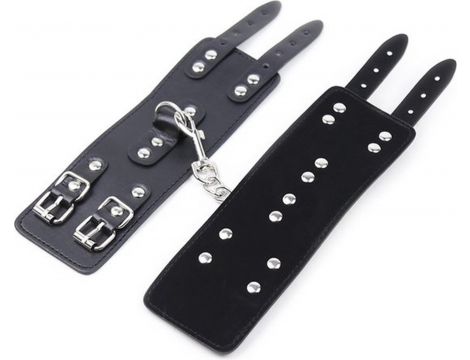 Fetish Fever - Cuffs with two buckles - Black - 3