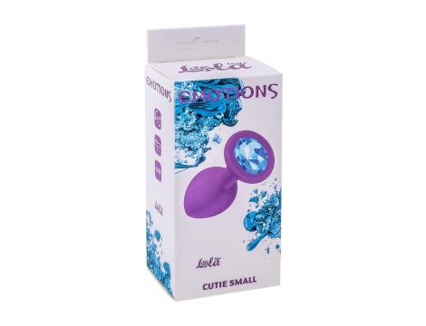Plug-Anal Emotions Cutie Small PURPLE light Blue crystal - 2
