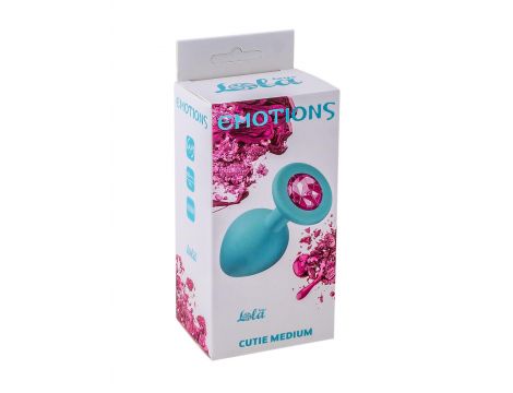 Plug-Anal Plug Emotions Cutie Medium Turquoise Pink crystal - 3