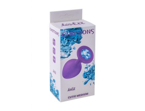 Plug-Anal Plug Emotions Cutie Medium Purple Blue crystal - 3