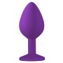 Plug-Anal Plug Emotions Cutie Medium Purple Blue crystal - 2