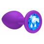 Plug-Anal Plug Emotions Cutie Medium Purple Blue crystal - 3