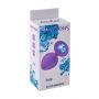 Plug-Anal Plug Emotions Cutie Medium Purple Blue crystal - 4