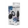 Plug-Anal Plug Emotions Cutie Medium Black Clear crystal - 4