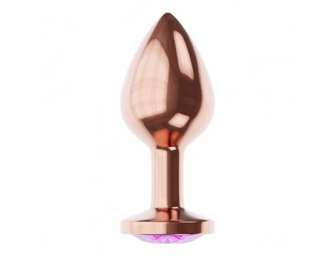 Plug-Butt Plug Diamond Amethyst Shine S Rose Gold - 2