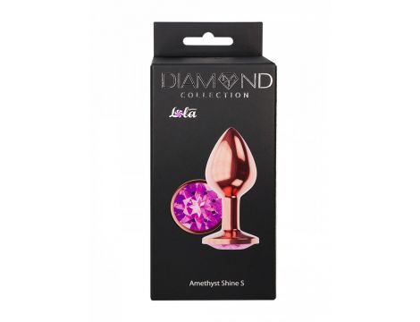 Plug-Butt Plug Diamond Amethyst Shine S Rose Gold - 5