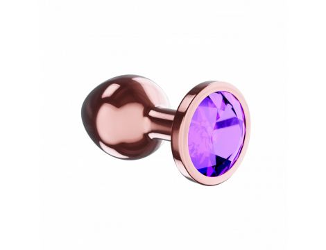 Plug-Butt Plug Diamond Amethyst Shine S Rose Gold - 3