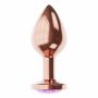 Plug-Butt Plug Diamond Amethyst Shine S Rose Gold - 3