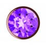Plug-Butt Plug Diamond Amethyst Shine S Rose Gold - 5