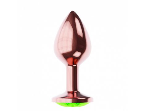 Plug-Butt Plug Diamond Emerald Shine S Rose Gold - 3
