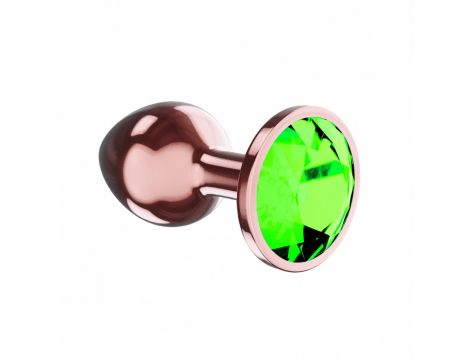 Plug-Butt Plug Diamond Emerald Shine S Rose Gold - 5