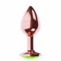 Plug-Butt Plug Diamond Emerald Shine S Rose Gold - 4