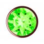 Plug-Butt Plug Diamond Emerald Shine S Rose Gold - 2