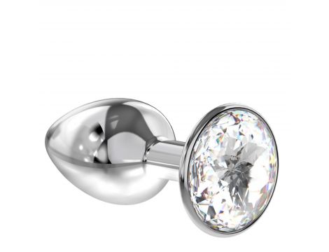 Enlarged Anal Plug Diamond Clear Sparkle XL