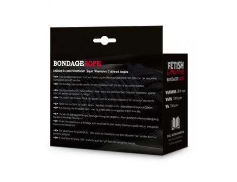 Fetish Dreams Bondage Rope 5m black