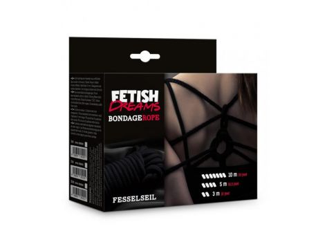 Fetish Dreams Bondage Rope 5m black - 3