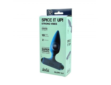 Anal Plug with Rechargeable Bullet Spice it Up Glory 2.0 - 3
