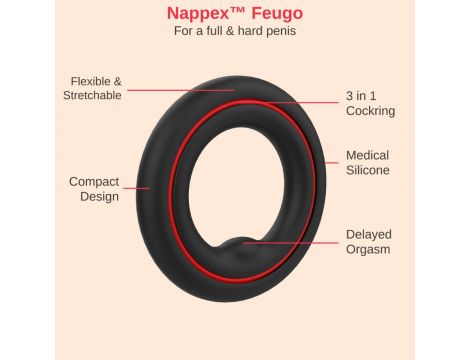 Cockring - Nappex™ Fuego - Premium Cockrings (10 Languages) - 3