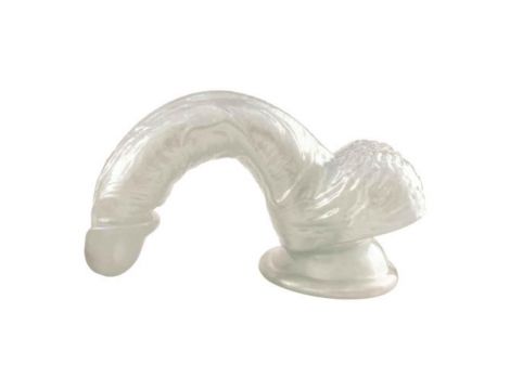 Dildo perłowe Pearl Mabe białe 20 cm - 3