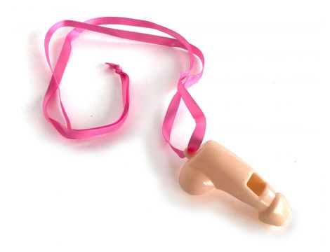 Gwizdki imprezowe w kształcie penisa Super Fun Penis 6 szt różowe - 3