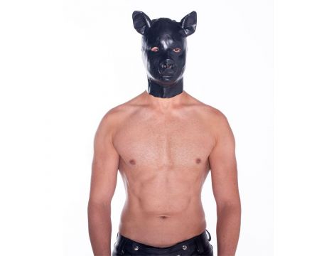 Prowler RED Latex Pig Hood - 2