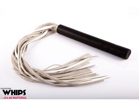 Pejcz duży biały Whips Collection 80 cm