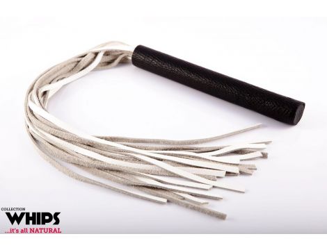 Pejcz duży biały Whips Collection 80 cm - 4