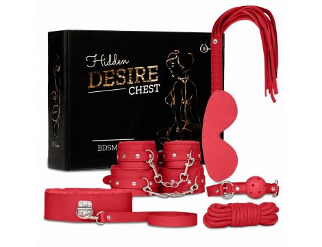 Zestaw bondage Fetish B Series czerwony 8 elementów - 3