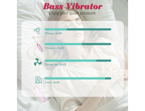 Vibrating Silicone Love EGG USB 7 vibration and thrust functions / Remote control Pink - 6