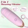 Vibrating Silicone Love EGG USB 7 vibration and thrust functions / Remote control Pink - 3