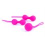 Kulki-Silicone Kegal Balls Set - Pink - 2
