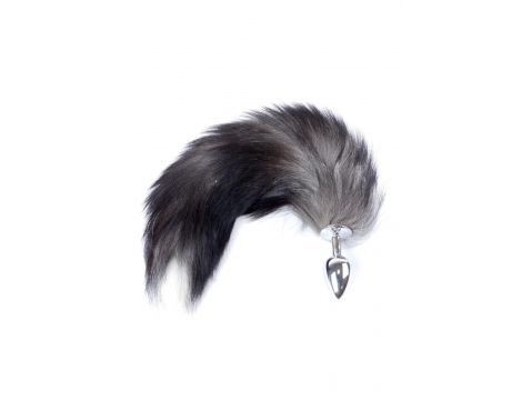 Korek analny z lisim ogonem B Series HeavyFun czarny XXL - 2