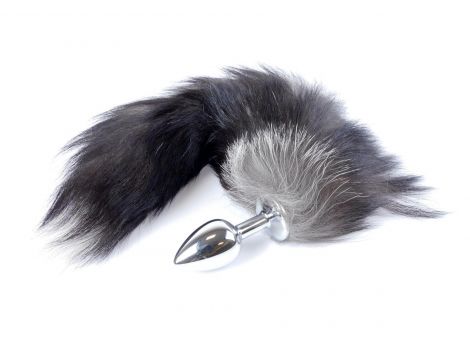 Korek analny z lisim ogonem B Series HeavyFun czarny XXL - 3